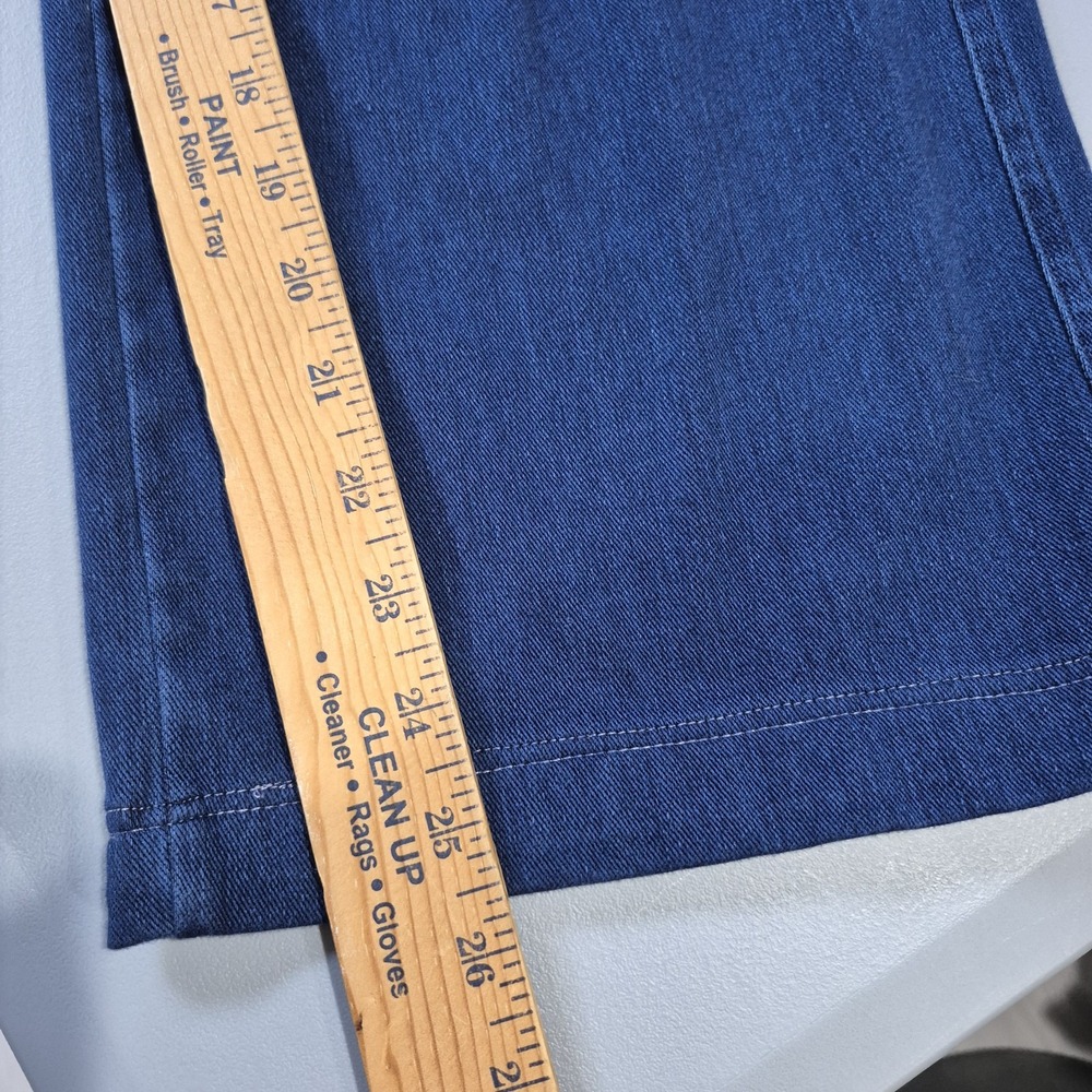Halara Jeans Womens Medium Petite Wide Leg Cargo Cropped Flex Denim *Hemmed - Picture 9 of 10